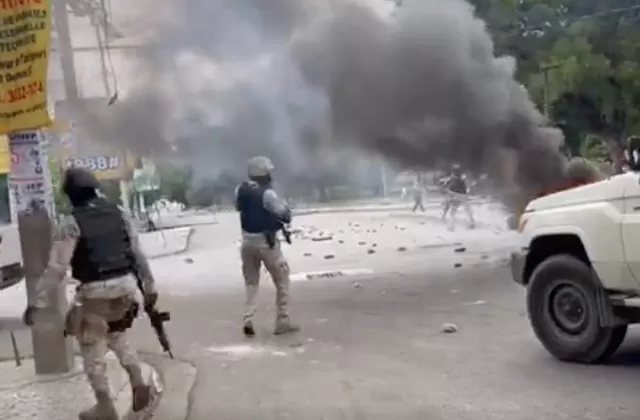 Police action in Champ de Mar in September