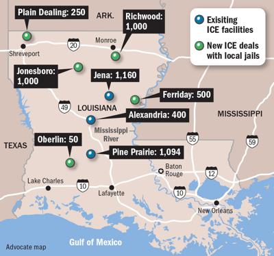 051019 ICE jails Louisiana map